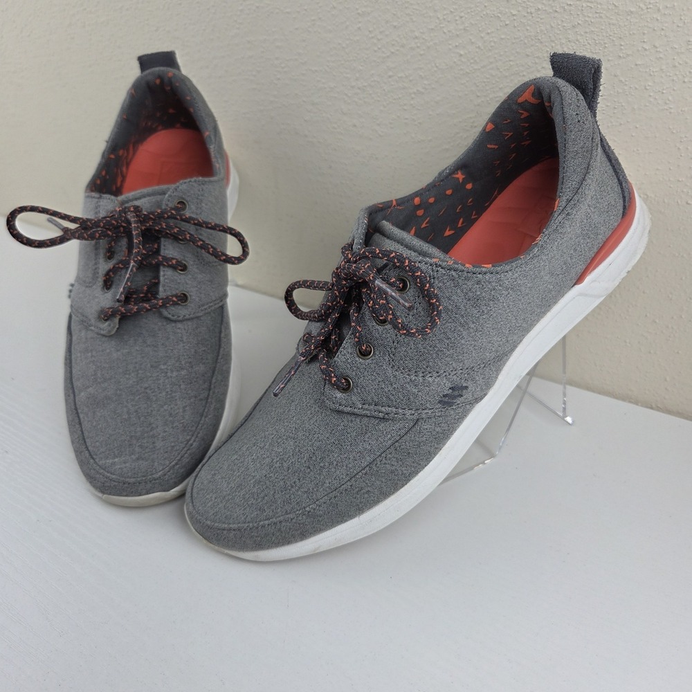 Reef Rover Low‎ Grey Lace Up Casual Sneakers Womens 7.5